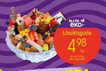 EKO Lösviktsgodis erbjuda