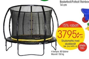 EKO Studsmatta med skyddsnät erbjuda