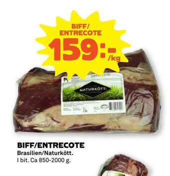 Stora Coop Biff/entrecote erbjuda