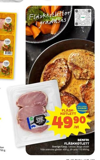 Stora Coop Benfri fläskkotlett erbjuda