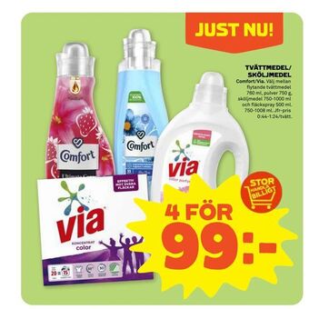 Stora Coop Tvättmedel/ sköljmedel erbjuda