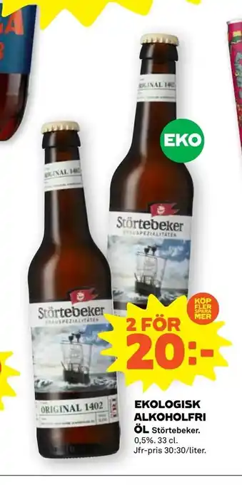 Stora Coop Ekologisk alkoholfri öl erbjuda