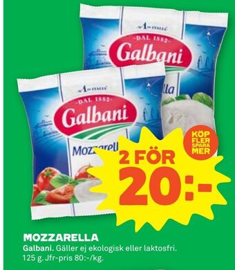 Stora Coop Mozzarella erbjuda