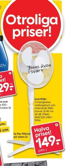 Rusta Golvfläkt erbjuda