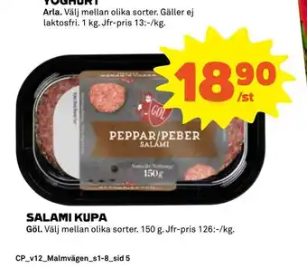 Coop Salami kupa erbjuda