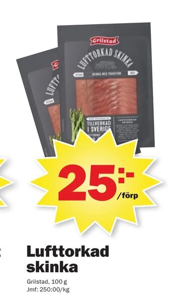 Pekås Lufttorkad skinka erbjuda