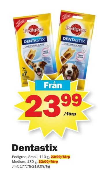 Pekås Dentastix erbjuda