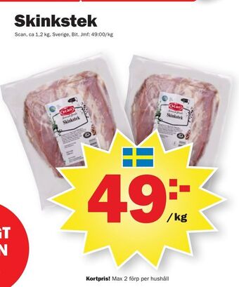 Pekås Skinkstek erbjuda