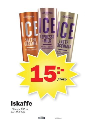 Pekås Iskaffe erbjuda