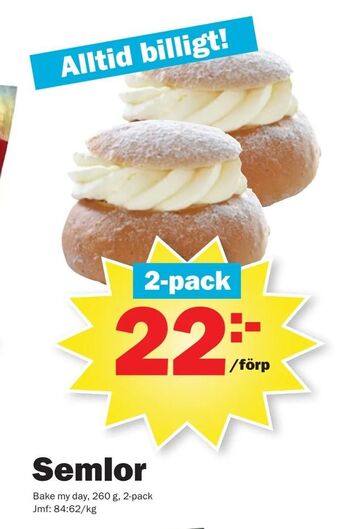 Pekås Semlor erbjuda
