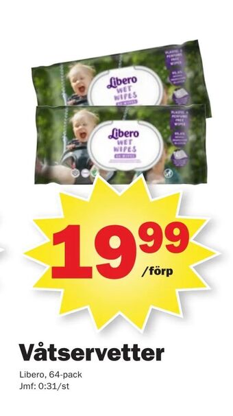 Pekås Våtservetter erbjuda