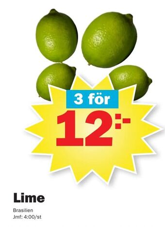 Pekås Lime erbjuda