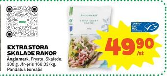 Stora Coop Extra stora skalade räkor erbjuda