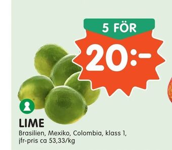 Tempo Lime erbjuda