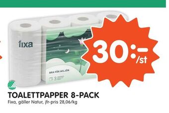 Tempo Toalettpapper 8-pack erbjuda
