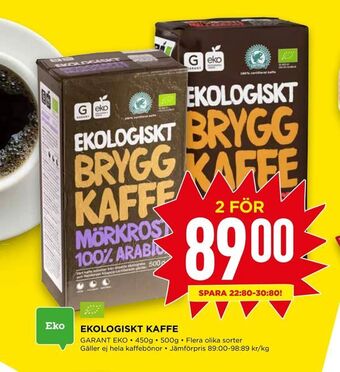 Willys Ekologiskt kaffe erbjuda