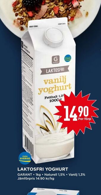Willys Laktosfri yoghurt erbjuda
