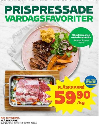 Coop Fläskkarré erbjuda