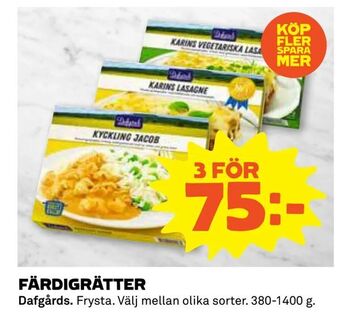 Coop Färdigrätter erbjuda