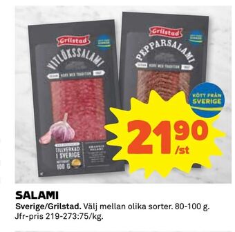 Coop Salami erbjuda