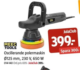 Jula Oscillerande polermaskin Ø125 mm, 230 V, 650 W erbjuda