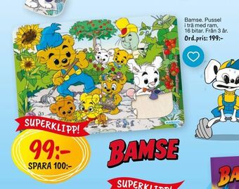 Leklust Bamse erbjuda