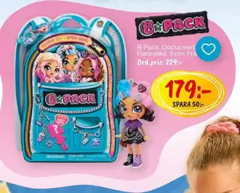 Leklust B-Pack Docka med tillbehör erbjuda