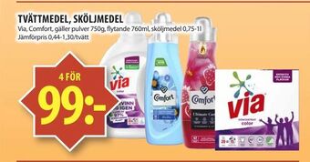 Matvärlden Tensta Tvättmedel, sköljmedel erbjuda