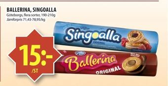 Matvärlden Tensta Ballerina, singoalla erbjuda
