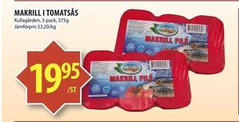 Matvärlden Tensta Makrill i tomatsås erbjuda