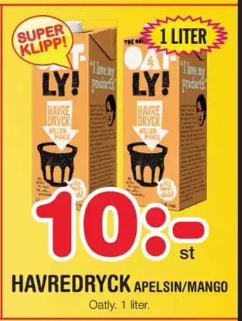 Nya Pulsen Havredryck apelsin/mango erbjuda