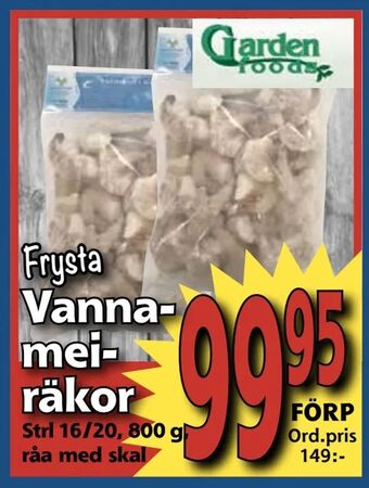 Supergrossen Vannameiräkor erbjuda