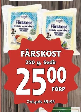 Supergrossen Färskost erbjuda