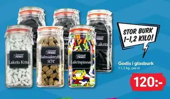 Godis i glasburk