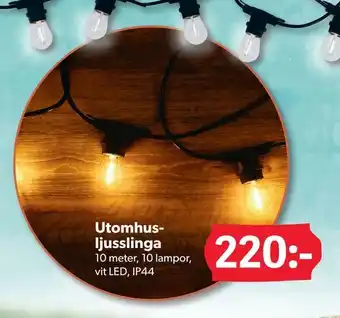 DollarStore Utomhus ljusslinga erbjuda