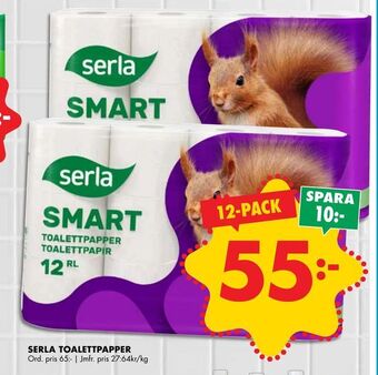 ÖoB Serla toalettpapper erbjuda