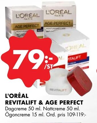 ÖoB L'oréal revitalift & age perfect erbjuda