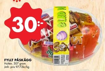 ÖoB Fyllt påskägg erbjuda