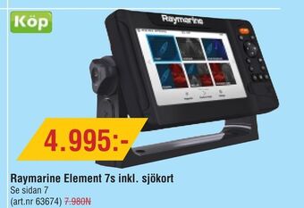 Erlandsons Brygga Raymarine Element 7s inkl. sjökort erbjuda