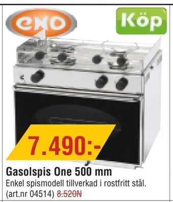 Erlandsons Brygga Gasolspis One 500 mm erbjuda