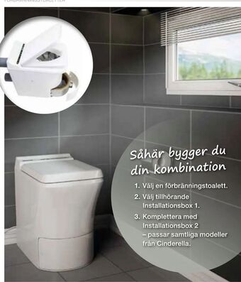 Bauhaus Förbränningstoalett cinderella comfort erbjuda