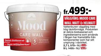 Bauhaus Väggfärg mood care wall matt & helmatt erbjuda