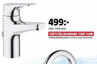 Bauhaus Tvättställsblandare start flow erbjuda