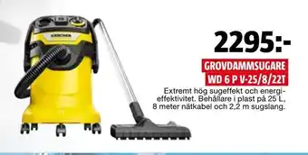 Bauhaus Grovdammsugare wd 6 p v-25/8/22t erbjuda