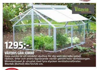 Växthus gaia jumbo