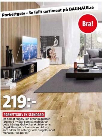 Bauhaus Parkettgolv ek standard erbjuda