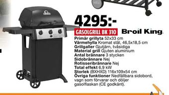 Bauhaus Gasolgrill bk 310 erbjuda