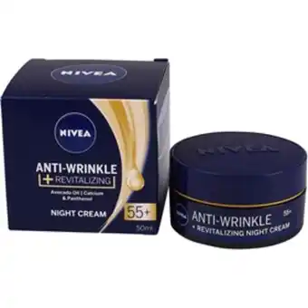ÖoB Nattcreme nivea anti-wrinkle revitalizing 55+ erbjuda