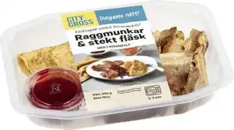 City Gross Raggmunk med stekt fläsk erbjuda