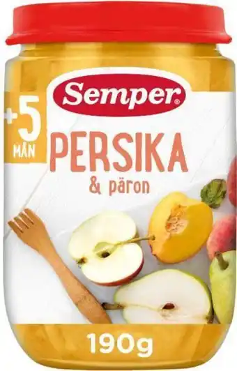 City Gross Persika/äpple/päron 5 mån erbjuda